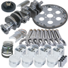 Eagle B42100030 fits Oldsmobile 455 4.250in Crank 6.735in H-Beam -5cc Flat Top 4.155in Pistons Balanced Assembly