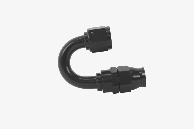 Aeromotive 15363 PTFE Hose End - AN-08 - 180 Deg - Black Anodized