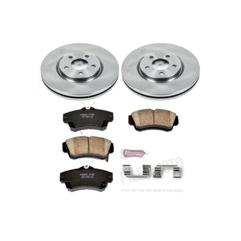 PowerStop KOE1706 fits Chrysler 03-09 PT Cruiser Front Autospecialty Brake Kit