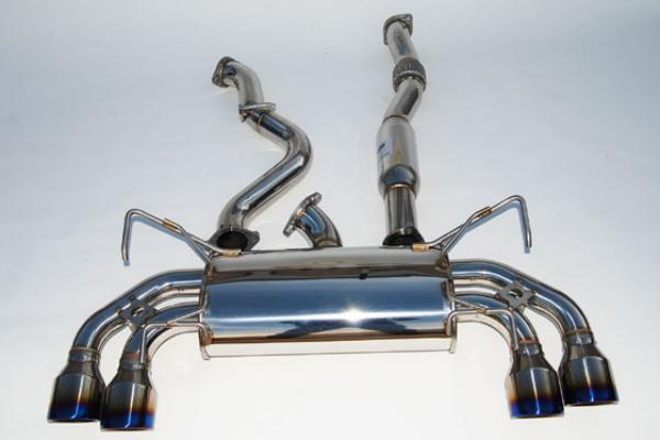 Invidia HS08STIG3T 08-11 STi Hatch / 11 WRX Hatch Dual Q300 Titanium Tip Cat-bac