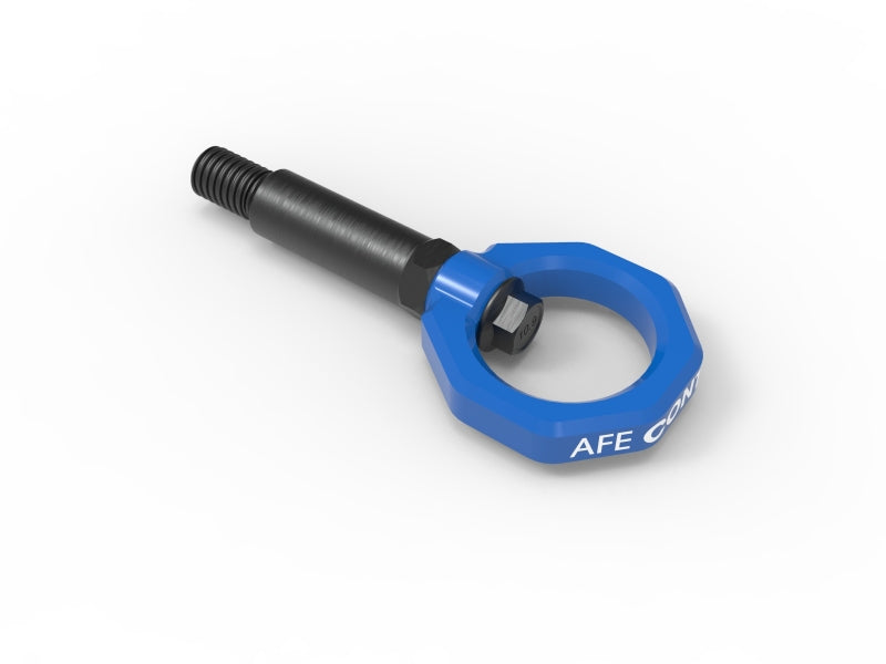 AFE 450-721001-L Control Front Tow Hook Blue 20-21 fits Toyota GR Supra (A90)