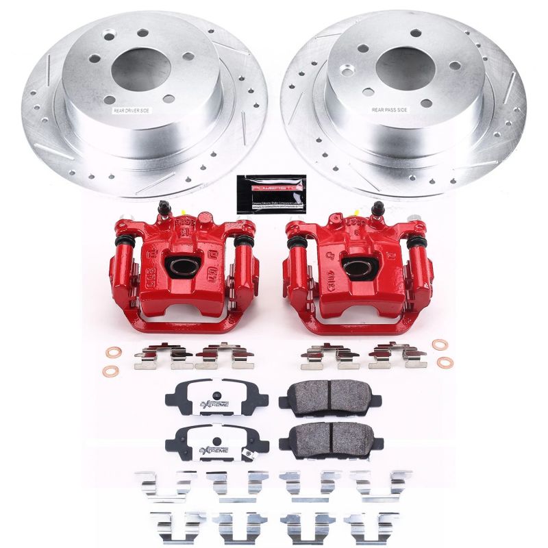 PowerStop fits Nissan 07-10 Sentra Rear Z26 Street Warrior Brake Kit w/Calipers