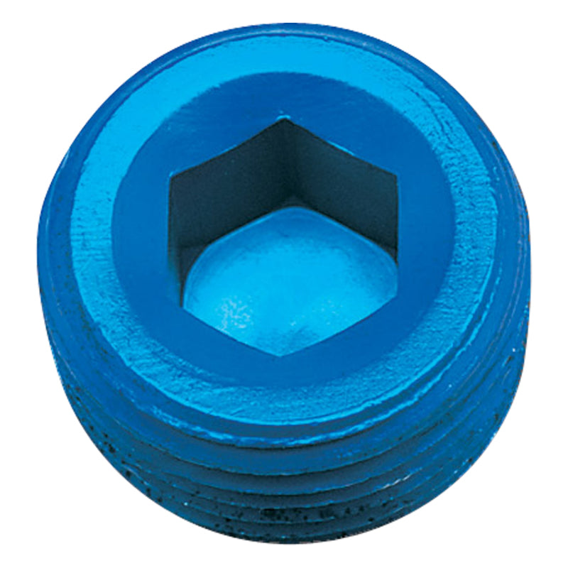Russell 662060 Performance 1/2in Allen Socket Pipe Plug (Blue)