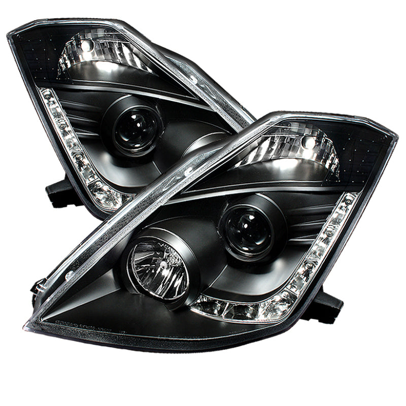 Spyder 5032225 fits Nissan 03-05 350Z Projector Headlights Xenon DRL Blk High H