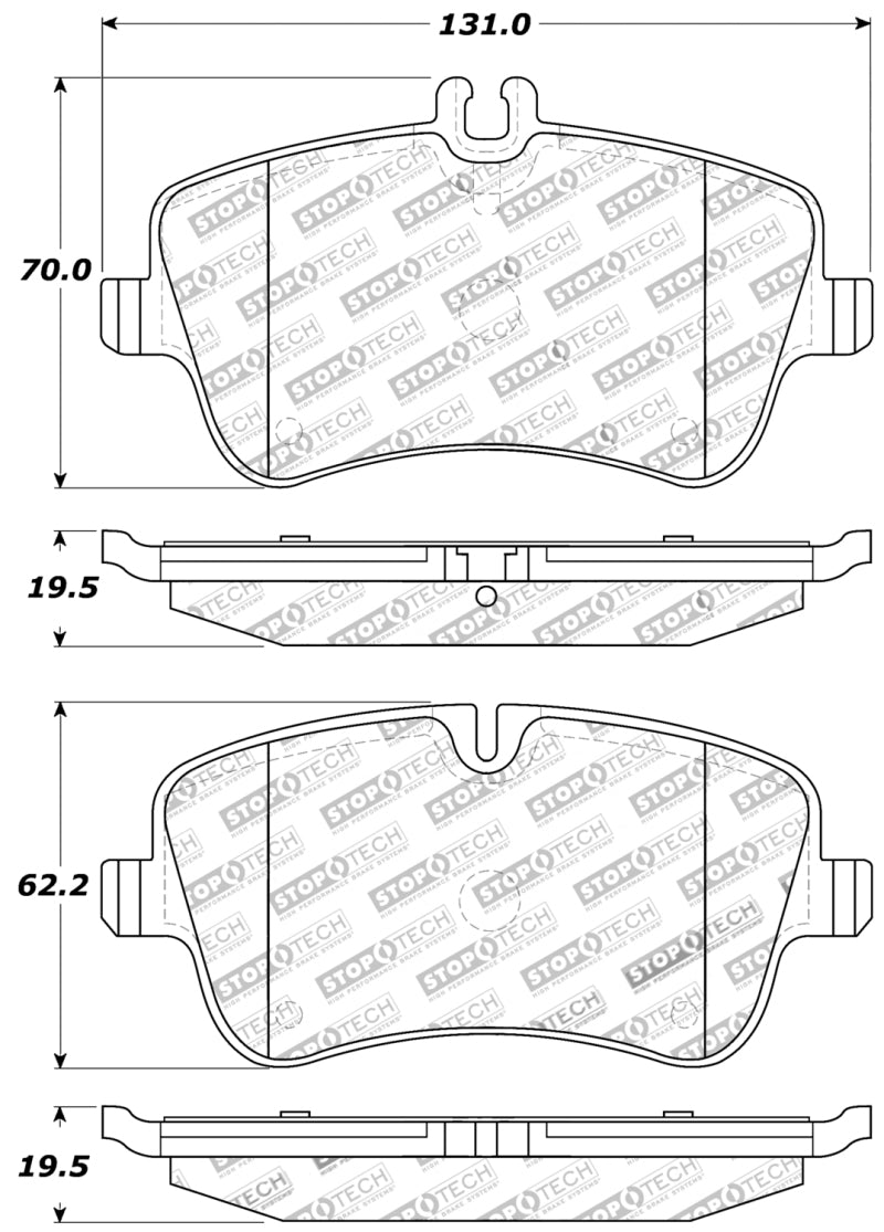 Stoptech 309.0872 Performance Brake Pads