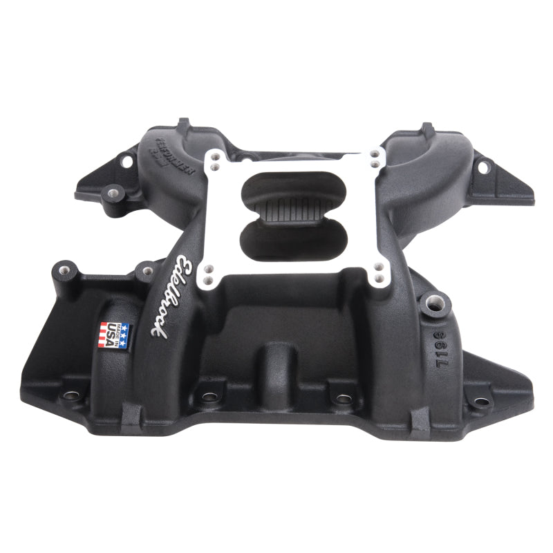 Edelbrock 71933 Performer RPM 440 Manifold Black Powdercoated