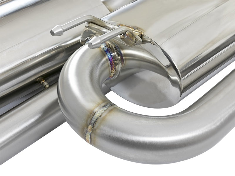 AFE 49-36618-L 3in 304 SS Cat-Back Exhaust System w/ Blue Tips 2017 fits Honda