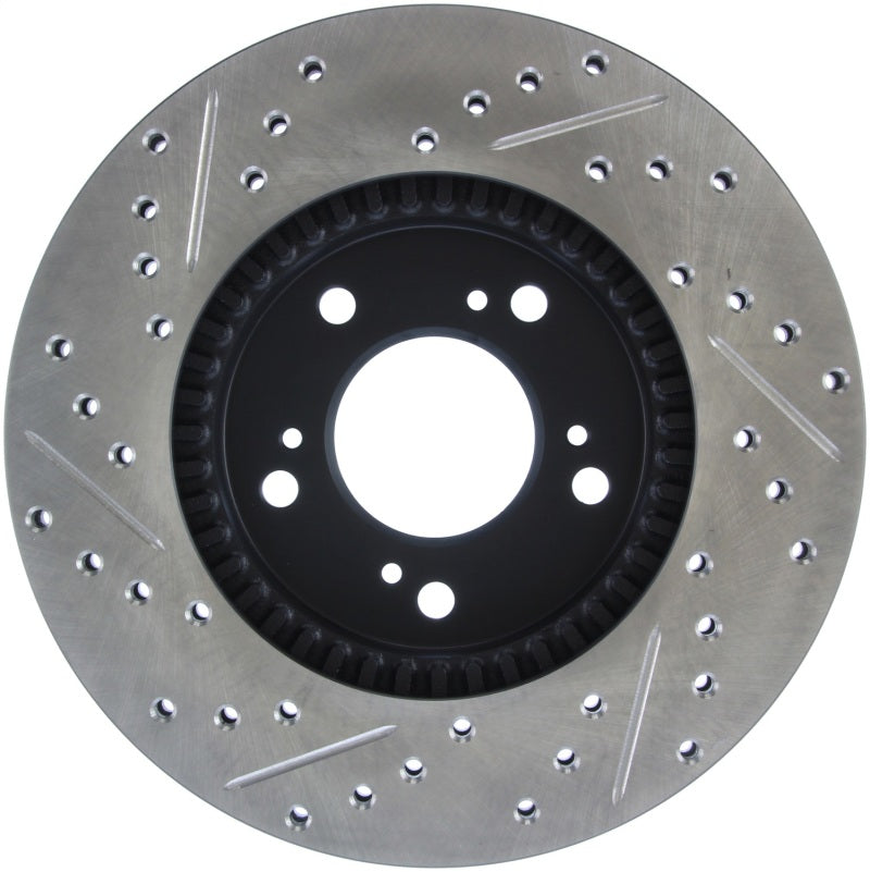 Stoptech 127.40026L 97-01 fits Acura Integra Type R / 97-01 Honda CR-V Slotted & Drilled Left Front Rotor