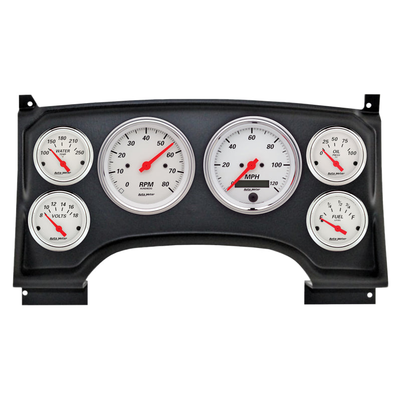 AutoMeter 2933-03 Autometer Arctic White Direct Fit Dash Kit 94-97 fits Chevy S10 Truck (2 x 3-3/8in. / 4 x 2-1/16in.)