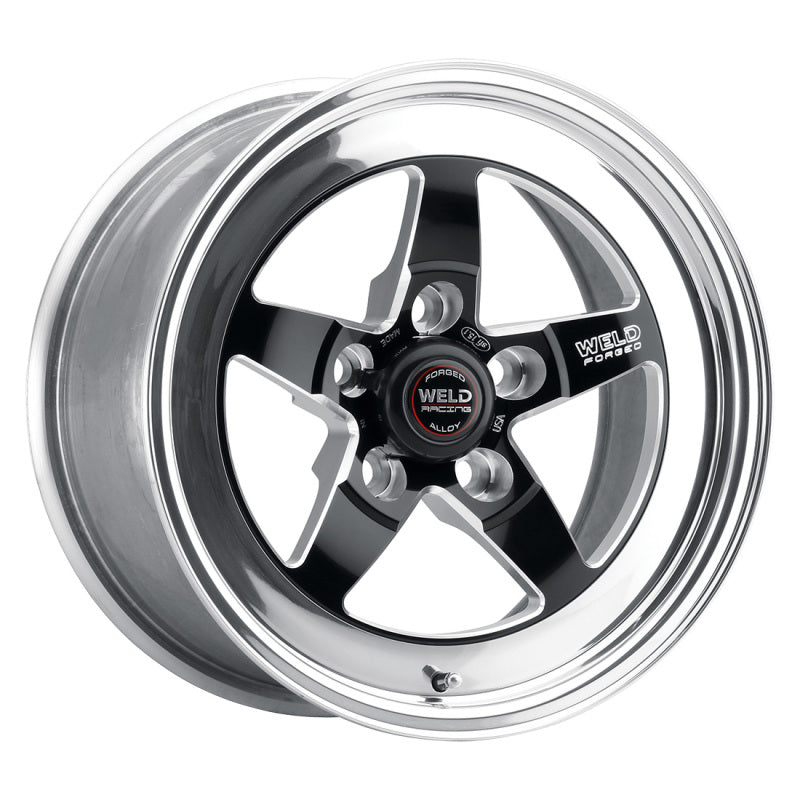 Weld 71MB-510N75C S71 15x10 / 5x120mm BP / 7.5in. BS Black Wheel (Medium Pad) -