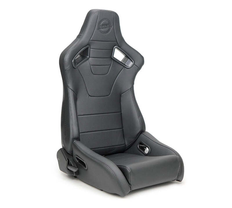 NRG RSC-750BK RSC-750BK/BK L/R Omega Reclinable Racing Seat Black with Black