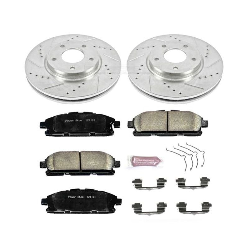 PowerStop K6360 fits Nissan 11-17 Quest Front Z23 Evolution Sport Brake Kit