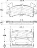 Stoptech 308.0154 Street Brake Pads