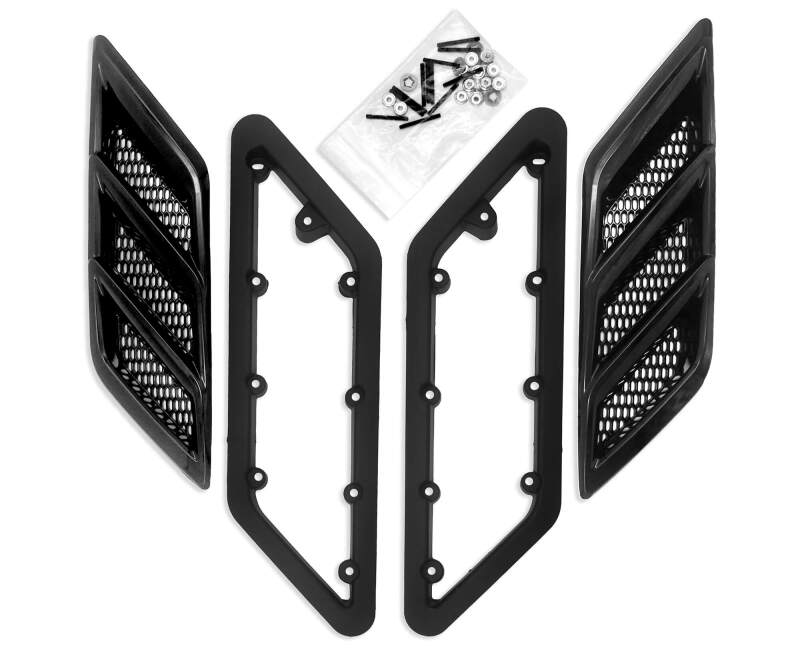 Roush 422326 2015-2023 Roush fits Mustang Fender Vent Heat Extractors - Gloss Black