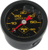 Bikers Choice 496459 0-60 PSI Oil Pressure Gauge Black Face Black Bezel Liquid