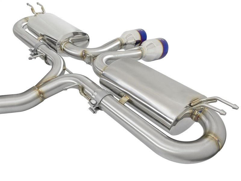 AFE 49-36618-L 3in 304 SS Cat-Back Exhaust System w/ Blue Tips 2017 fits Honda
