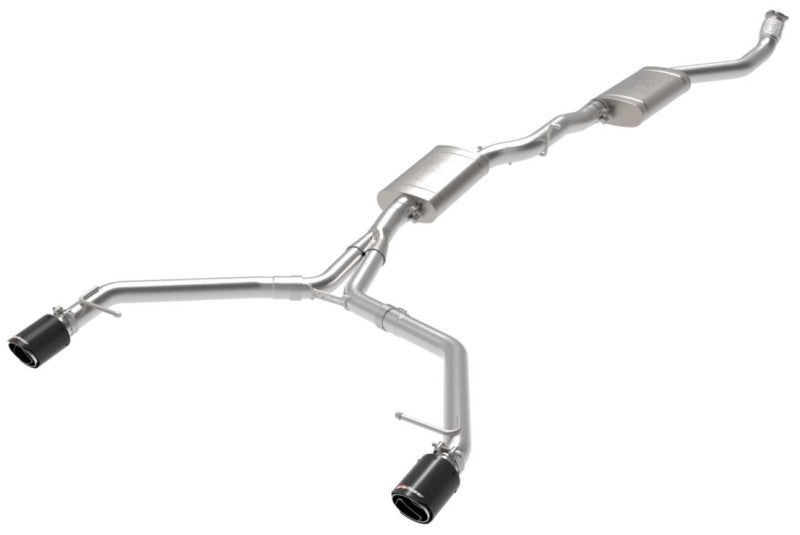 AFE 49-36438-C orce-Xp 13-16 fits Audi Allroad L4 SS Cat-Back Exhaust w/ Carbon