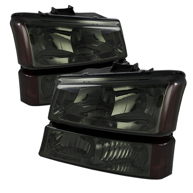 5064523 Xtune fits Chevy 03-06 Silverado 2500HD Crystal Headlights w/ Amber Li
