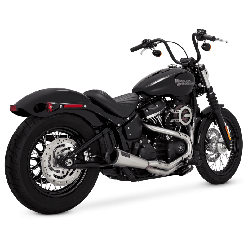 Vance and Hines 27323 Vance & Hines HD Softail Fat Bob 18-22 Upsweep SS 2-1 P