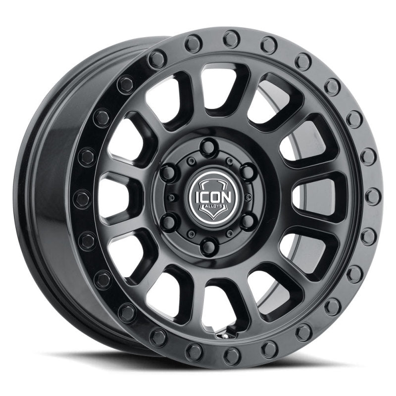 ICON 8017857345DB Hulse 17 X 8.5 5 X 5 6mm Offset 4.5in BS Double Black
