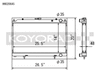 Koyo HH020645 95-98 fits Nissan 240SX S14 2.4L KA24DE (MT) Radiator