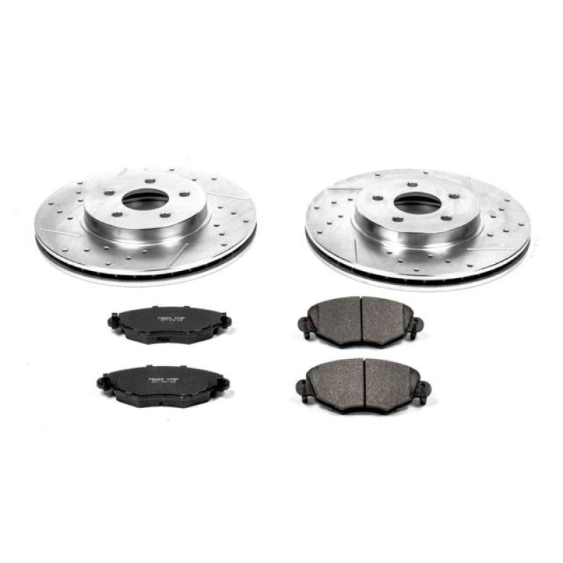PowerStop K1373 fits Jaguar 02-08 X-Type Front Z23 Evolution Sport Brake Kit