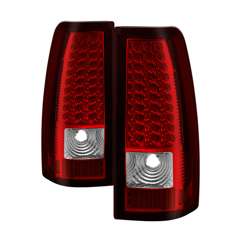 5008787 Xtune fits Chevy 03-06 Silverado 1500/2500/3500 LED Tail Lights Red Cl