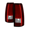 5008787 Xtune fits Chevy 03-06 Silverado 1500/2500/3500 LED Tail Lights Red Cl