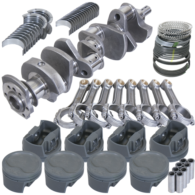 Eagle 13001060 fits Chevy 350 3.750in Crank 5.700in I-Beam Rods -16cc 4.060in Pistons Rotating Assembly