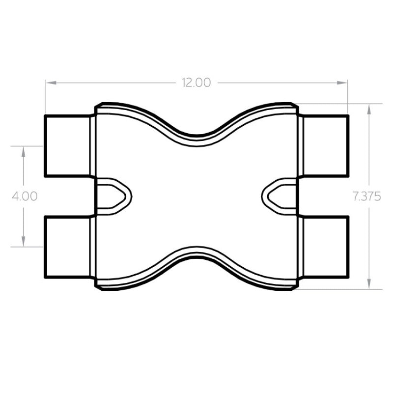 MagnaFlow 10791 Smooth Trans X 2.5/2.5 X 12 SS