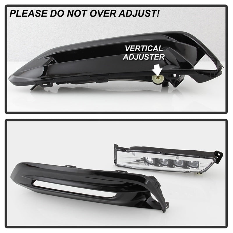 Spyder 5086310 fits Honda 18-19 Accord Sedan OEM LED Fog Lights w/OEM Fit Switc