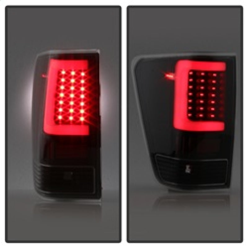 xTune 9038532 04-15 fits Nissan Titan Light Bar LED Tail Lights - Black (ALT-ON