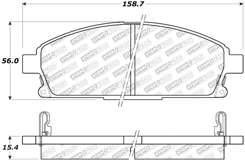 Stoptech 305.0691 Street Select Brake Pads - Rear