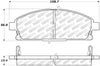 Stoptech 305.0691 Street Select Brake Pads - Rear