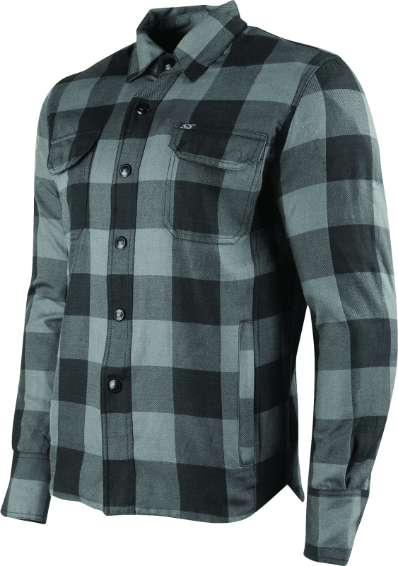 Speed and Strength 889733 True Grit Armored Moto Shirt Grey - Large