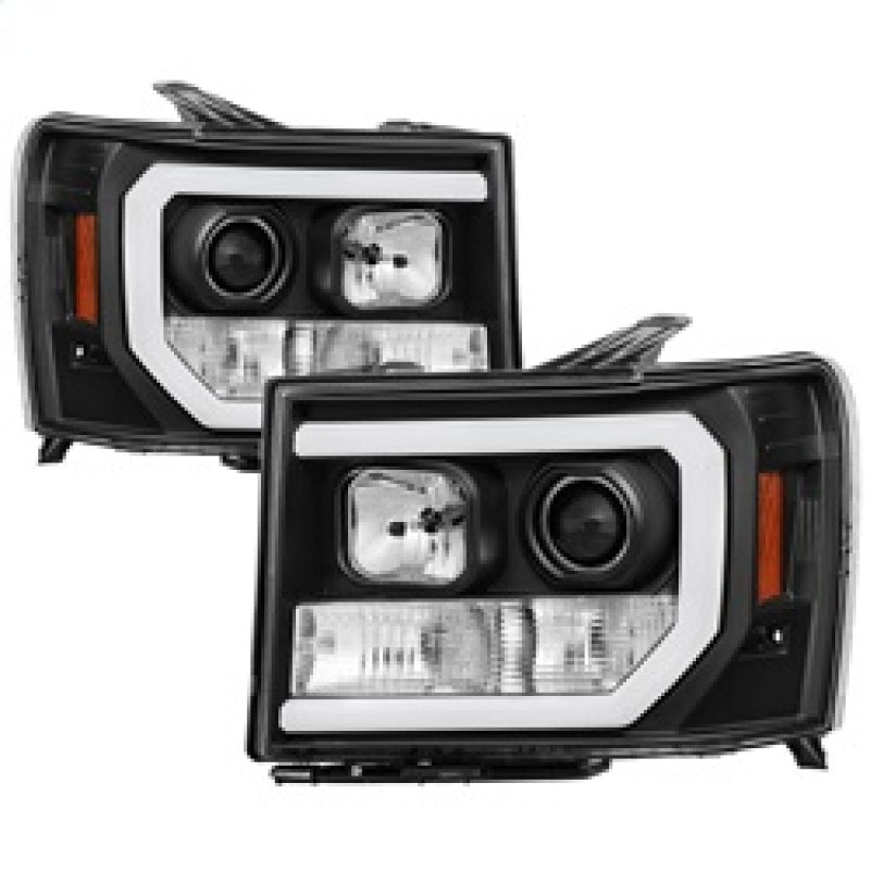 Spyder 5083630 fits GMC 07-13 Sierra 1500/2500/3500 V2 Projector Headlights- Bl