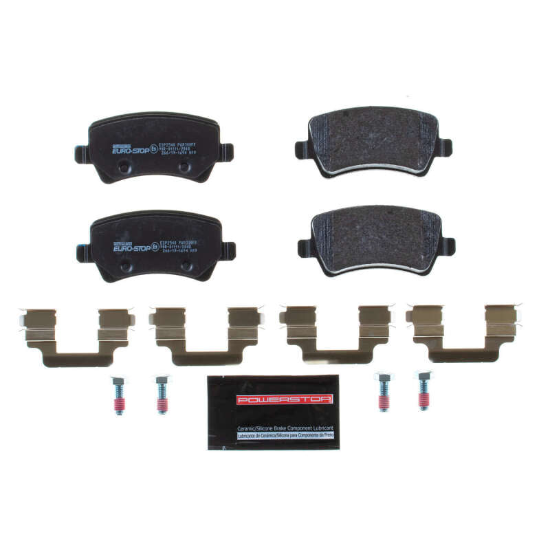 PowerStop ESP2540 fits Volvo 08-16 XC70 Euro-Stop ECE-R90 Rear Brake Pads