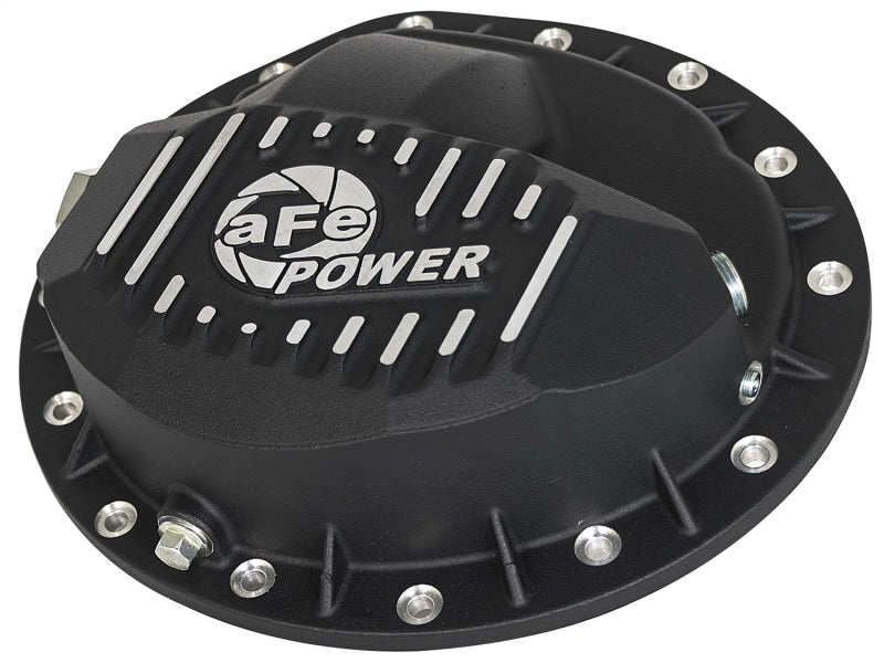 AFE 46-70372 Pro Series Rear Differential Cover Black w/ Machined Fins 99-13 fi