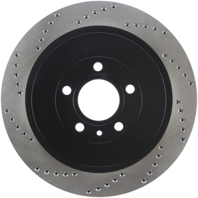 Stoptech 128.61105R Premium High Carbon 13-14 Ford Mustang/Shelby GT500 Right Rear Disc Drilled Brake Rotor