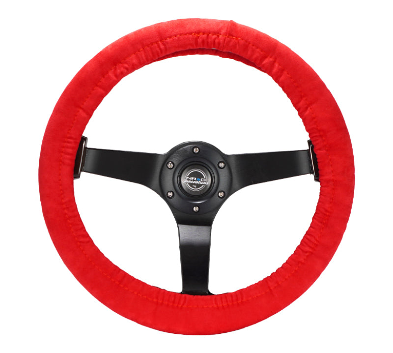 NRG SWC-001RD Steering Wheel Cover - Red Stretch Micro Fiber w/ NRG Tag