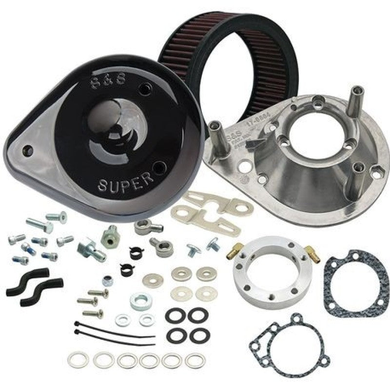 S&S 170-0312B Cycle 08-16 Touring Stock Bore Throttle By Wire Teardrop Air Clean