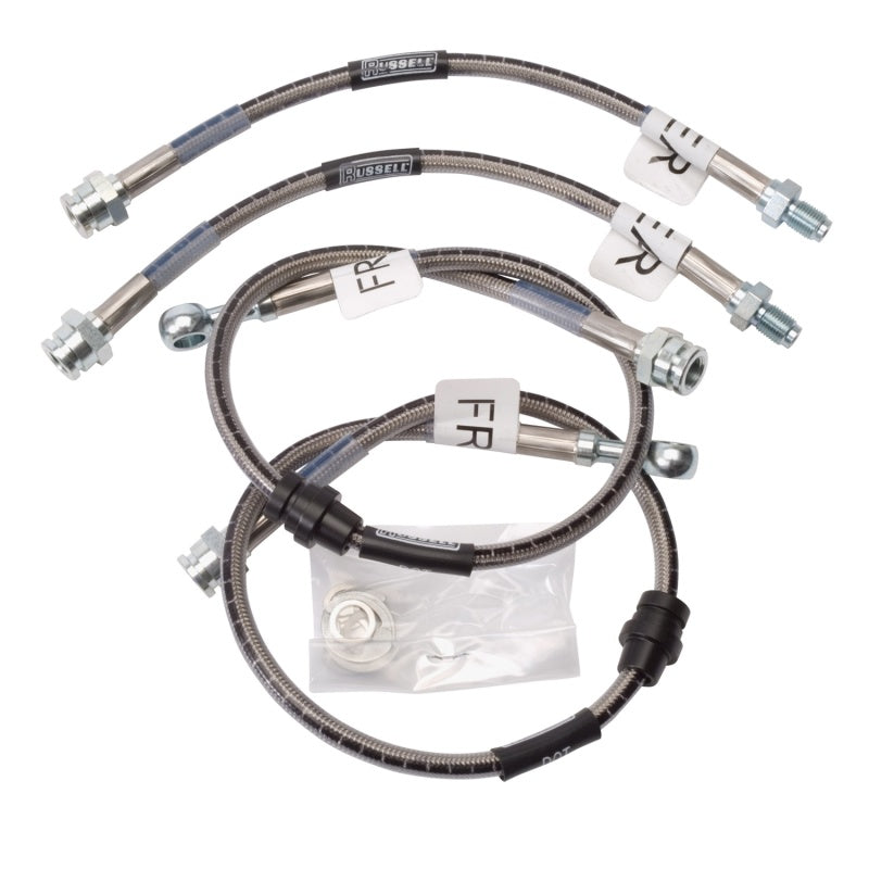 Russell 686150 Performance 95-99 fits Mitsubishi Eclipse 2WD & All Wheel Drive Brake Line Kit