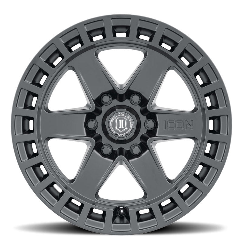 ICON 3417858347SB Raider 17x8.5 6x5.5 0mm Offset 4.75in BS Satin Black Wheel