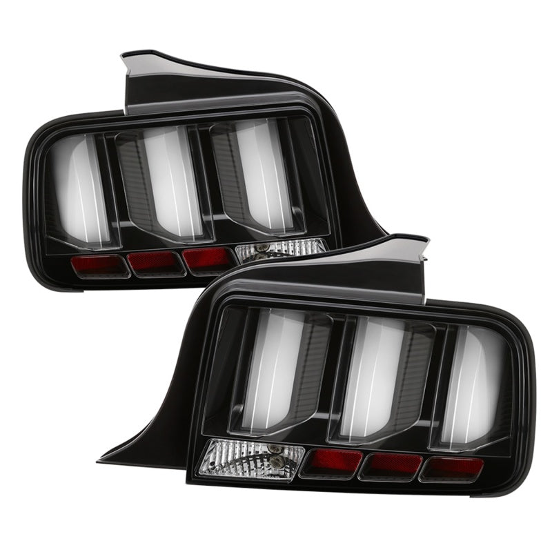 Spyder 5086693 fits Ford 05-09 Mustang (White Light Bar) LED Tail Lights - Blac