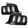 Spyder 5086693 fits Ford 05-09 Mustang (White Light Bar) LED Tail Lights - Blac