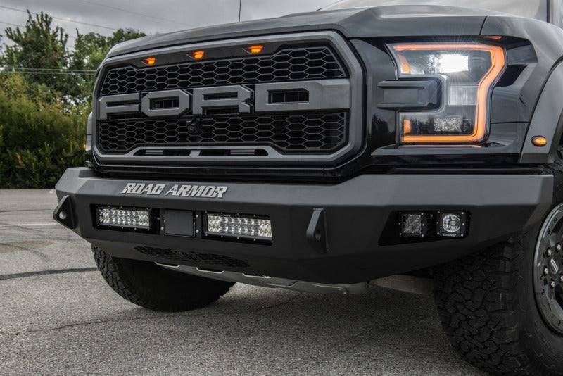 Road Armor 6171F0B-NW 17-20 fits Ford Raptor Stealth Front Non-Winch Bumper - Tex Blk