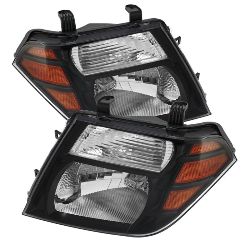 5072887 Xtune fits Nissan 08-11 Pathfinder Amber Crystal Headlights Black HD-J