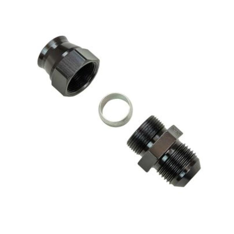 Moroso 65352 Aluminum Fitting Adapter 10AN Male to 5/8in Tube Compression - Blac