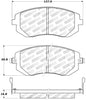 Stoptech 308.0929 StopTech Street Touring 03-05 WRX/ 08 WRX Front Brake Pads
