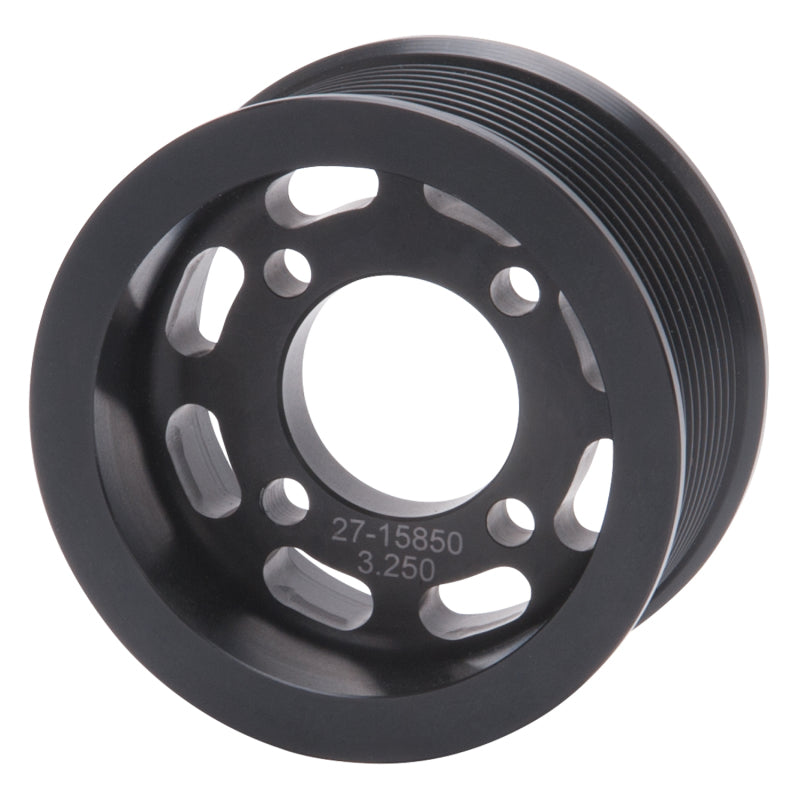Edelbrock 15850 Pulley Supercharger Enforcer 10 Rib 3 25In Black